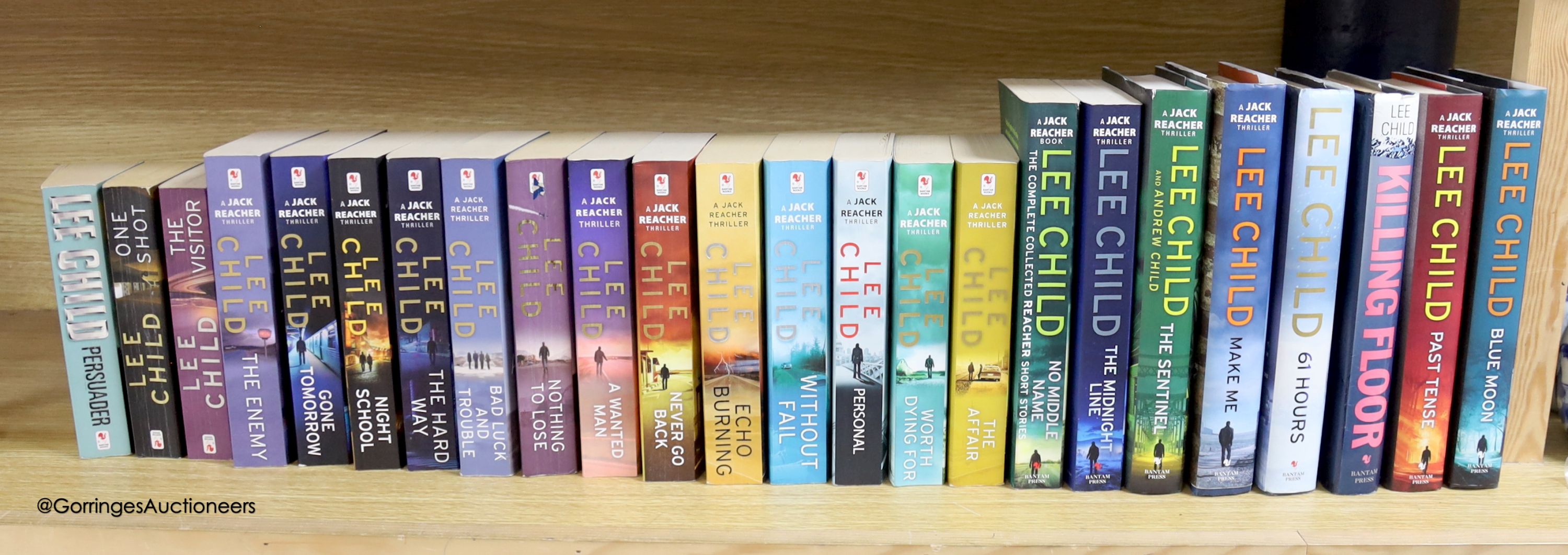 Twenty four Lee Child Jack Reacher novels including a first edition of the first book; Killing Floor